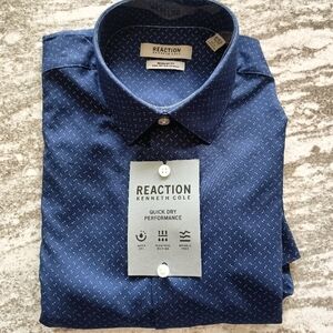 Kenneth Cole Reaction Men's Performance Long Sleeve Shirt New Size Large